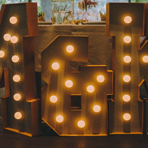 Cao cấp thép không gỉ bóng đèn sáng thư cho đám cưới bên tùy chỉnh thanh trang trí DC cung cấp điện - Product Image 2