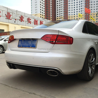 B8 PP ailerons de pare-chocs arrière Spoiler Wing Lip Splitter Diffuseur pour Audi S4 A4 2019-2012