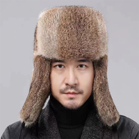 Gorro de Invierno Tejido a Mano Estilo Ruso, Ajustable, para Esquí, Unisex, Resistente al Viento, con Orejeras, Personalizable
