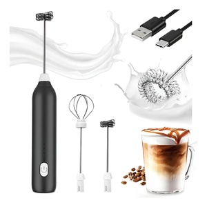 Mousseur à lait électrique 3 vitesses rechargeable par USB pour le café et le fouettage du lait - Product Image 3