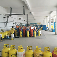 Améliorez votre installation GPL : Machine de remplissage antidéflagrante 6-24 stations avec fonction de récupération de résidus, capacité 300-1200 BPH, marque YUNER