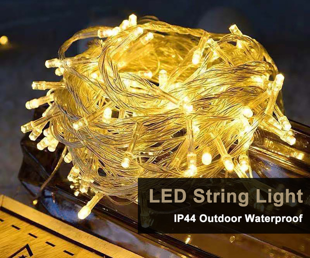 IP44 LED String Lights Waterproof Heavy Duty Commercial Grade Outdoor Lights Garden Lights Holiday Extra Long LED String Lights