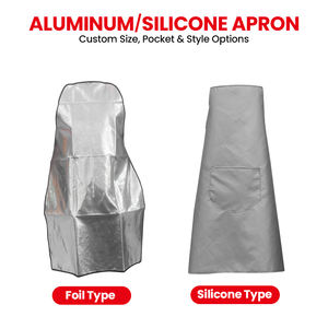 Tablier de soudage ignifuge, résistant aux hautes températures, aluminisé/silicone, écologique, anti-éclaboussures, anti-huile - Product Image 3