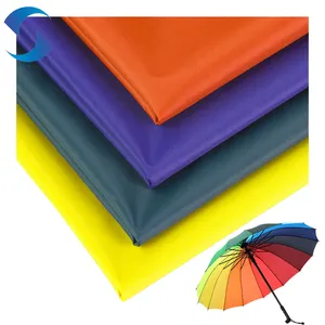 PU coated 100% polyester fabric manufacturing ripstop 210D polyester oxford fabric waterproof fabric for raincoat
