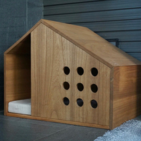 Maison de luxe moderne pour intérieur chat et chien Mobilier en bois personnalisable avec fermeture à bouton Caractéristiques durables et OEM