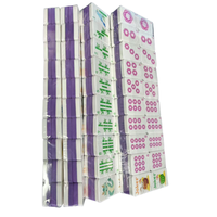 Jeu de tuiles de mahjong flottantes en EVA léger de 700g, résistantes aux déchirures, avec boîte de transport étanche pour utilisation en extérieur