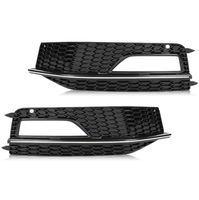 Grille de phare antibrouillard en ABS de haute qualité, style nid d'abeille, pour Audi A4/S4 B8.5 RS4, 2013-2016, installation facile, nouveau