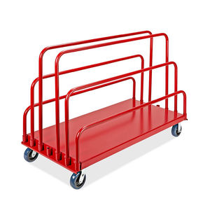 Warehouse Plywood Deck Steel Adjustable 3 Handle <strong>Flat</strong> Panel Mobile <strong>Cart</strong> - Product Image 3