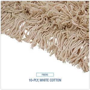 "Adjustable <b>Microfiber</b> Rectangle <b>Mop</b> Head for Boardwalk Industrial Dust <b>Mop</b> White" - Product Image 3