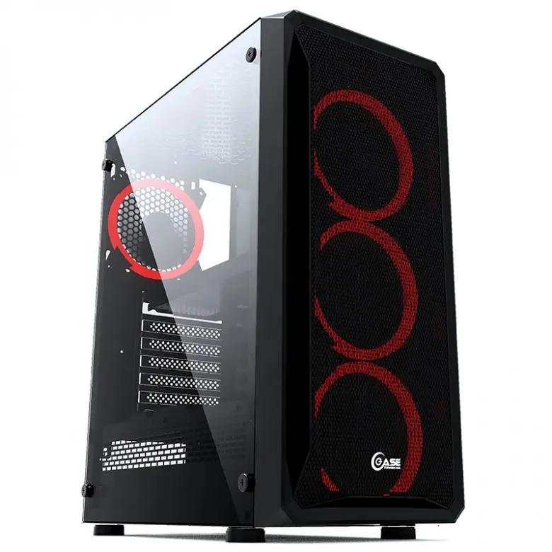 Hot Selling Gaming Computer Case Glass Mesh RGB Fan ATX Mid Tower Pc Gaming Computer Case