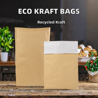 Sacs en papier kraft de luxe recyclables et écologiques, épaisseur 3 mm, ruban, option de logo personnalisé pour l'emballage alimentaire et le champagne