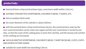 Macchina da Cucire <span class=keywords><strong>Professionale</strong></span> Kingtex CT9713-1 Nuova per Copertura Cuciture Overlock - Product Image 6