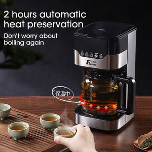 Machine à café automatique <span class=keywords><strong>2</strong></span> <span class=keywords><strong>en</strong></span> <span class=keywords><strong>1</strong></span>, 220V, 800W, <span class=keywords><strong>1</strong></span>,5l, infuseur à vapeur, cafetière américaine, théière pour la maison <span class=keywords><strong>et</strong></span> le bureau - Product Image 3