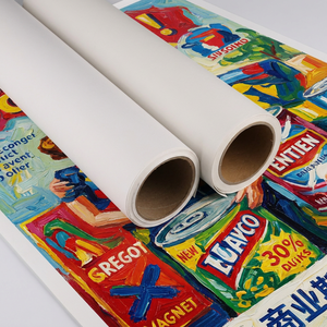 Rouleaux de toile en polyester imperméable mat en coton professionnel pour impression/peinture - Product Image 6