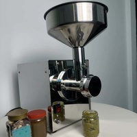 Machine à beurre de cacahuètes entièrement automatique en acier inoxydable, moulin à beurre de fèves de cacao