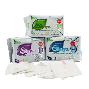 Shuya manufacturer super absorbent anion sanitary napkin pads panty liner