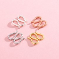Bricolage fait à la main en argent sterling 925 accessoires de bijoux fins S W M fermoirs connecteur pour bracelet collier en gros