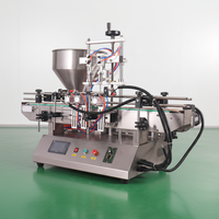 Machine de remplissage automatique à double tête pour parfums/granulés/liquides, idéale pour les petites capacités de production