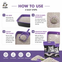 Litière pour chat en bentonite de haute qualité à agglomération rapide, absorption rapide, anti-odeur, en forme de boule, sable d'argile naturel pour les foyers multi-chats