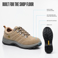 Chaussures de sécurité ESD, embout en acier, antistatiques, antidérapantes, résistantes aux perforations, pour la construction en usine