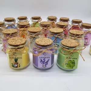 Venda quente Scented Candles Soy Wax Romântico Creative Gifts Factory Hemp Rope Holiday Warm Candles