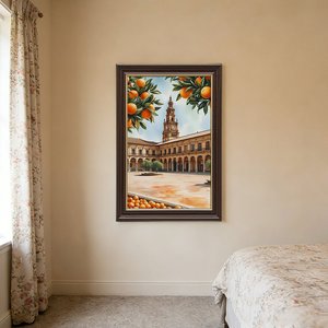 Marco de madera con borde dorado de 16x24 con la frase "El hogar es donde vive el amor" - Product Image 3