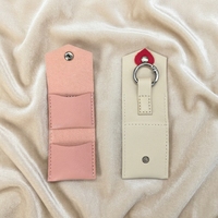 Nouvelle Pochette à Bijoux Compacte en Cuir PU Double Couche pour Femme, Style Mini, avec Mousqueton, Légère et Durable