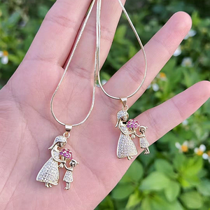 <span class=keywords><strong>CH</strong></span>-LAN0036 Religion Vingir Mary Anhänger Halskette Vergoldet Kupfer <span class=keywords><strong>Jesus</strong></span> Charms Halskette Vergoldung Kupfer Schmuck Großhandel - Product Image 5