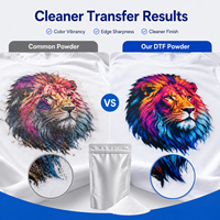 Poudre DTF TPU 1kg – Adhésif thermofusible fin, moyen, grossier pour T-shirts en coton/polyester – Compatible encre à base d'eau pour transfert thermique