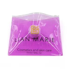 wholesale toiletry skincare beauty custom logo pvc make up bag cosmetic pouches clear zipper bag