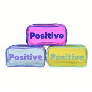 Customized Waterproof PVC Makeup Bag Transparent PVC Pencil Case Stationery Zipper <b>Pouch</b> - Product Image 1