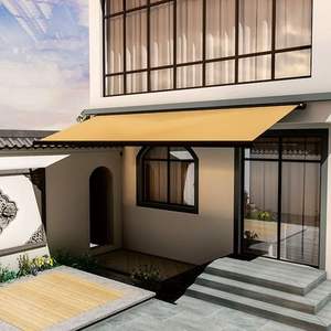 Pare-soleil d'extérieur rétractable, <span class=keywords><strong>motorisé</strong></span> et imperméable, de haute qualité, 6x3m, avec Cassette complète, gris foncé - Product Image 5