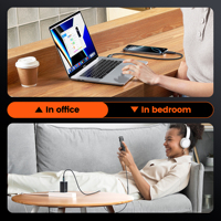 Cable de Carga Rápida Toocki con Pantalla LED de 240W, Tipo C a Tipo C, Compatible con PC/Bicicleta Eléctrica/Dispositivos de Juego/Robots/Televisores Inteligentes