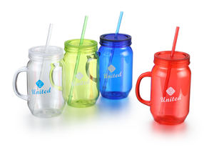 Grands bocaux en plastique Mason de 26 oz, sans BPA, personnalisés, à large ouverture, avec poignée et couvercle - Product Image 4