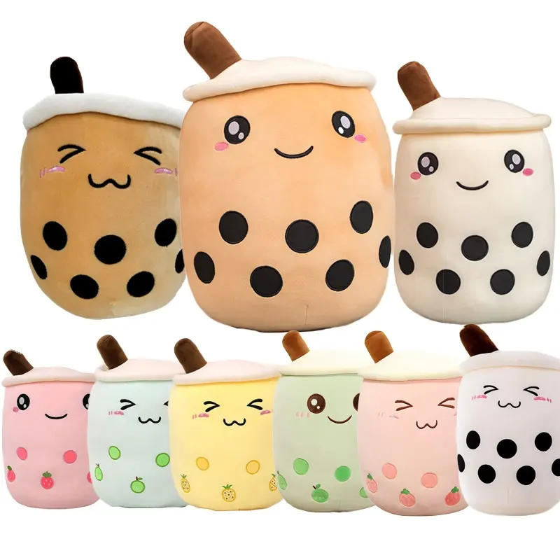 Dropped Transportation Bubble Peluches Toy Milk Tea Pearl Cup Pillow Boba Plush