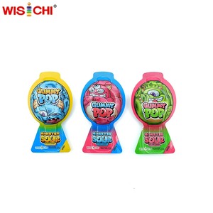 Miễn phí Mẫu chua Jelly Gummy Pop <span class=keywords><strong>Mix</strong></span> trái cây Hương vị Vegan và HALAL Jelly kẹo nhiệt độ cao kháng Pop - Product Image 5