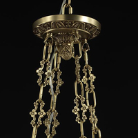 Lustre unique en cuivre moderne, artisanat de décoration intérieure de luxe européen et américain, éclairage LED pour salon
