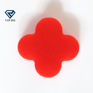 Venta popular Turquesa sintética Trébol de cuatro hojas 6*6*2mm-14*14*2mm Piedra turquesa sintética azul - Product Image 4