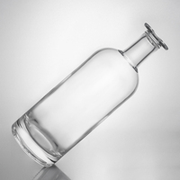 Bouteille à spiritueux en verre haute qualité de 700 ml avec base lourde (760 g)