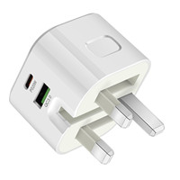 Chargeur pliable OEM d'origine pour le Royaume-Uni, chargeur rapide PD20W, adaptateur secteur USB C, charge rapide pour iPhone Samsung