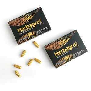 Men's Vitality Support Capsules, 10 capsules per pack, yellow pills. <b>Herbal</b> <b>supplement</b> for managing male energy. OEM low-price w - Product Image 5