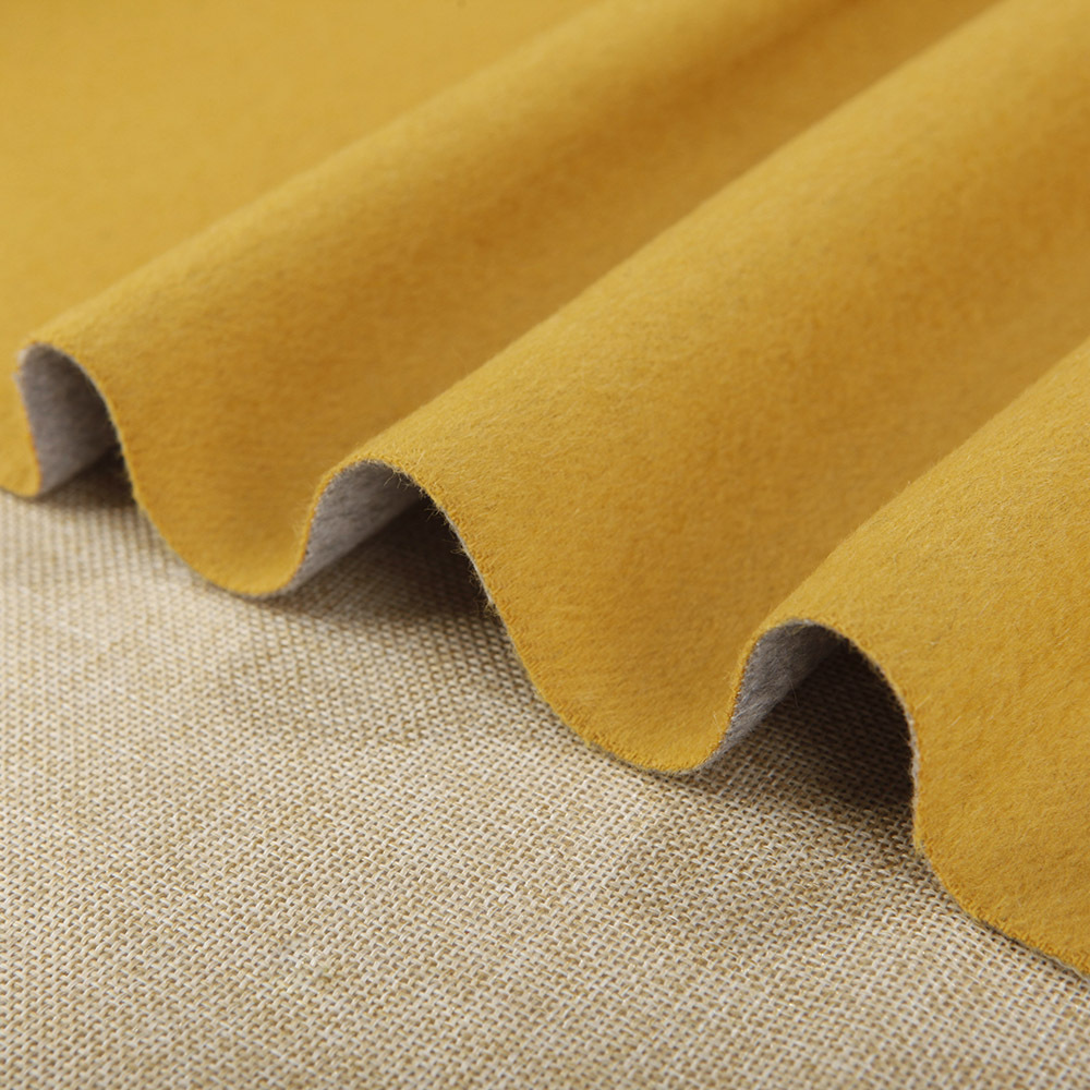 Stock All-wool Double-sided Two-color Cashmere Fabric Autumn and Winter Color Overcoat