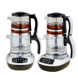 Kỹ Thuật Số chiếu cách điện Ấm đun nước 1.8 + 0.9L hai lớp ấm đun nước điện màu cảm ứng hiển thị cao Borosilicate kính vỏ - Product Image 6