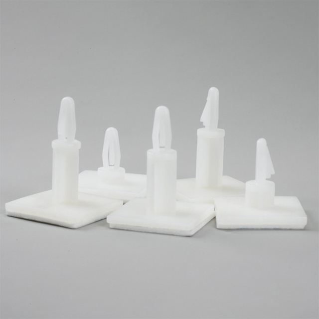 Heat Resistant Nylon Standoff Spacer Stick With Adhesive Glue Insert Lock Clip on Snap in Fixed Support Bolt Chassis Pcb Board