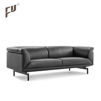 Canapé d'angle inclinable en cuir véritable de haute qualité fabriqué en Chine avec 3, 2 et 1 places, design moderne pour salon