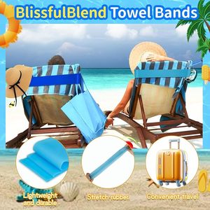 Sangles de fixation en silicone élastique durables 300*18*1.5MM pour chaises de plage (10 couleurs) - Product Image 4