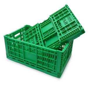 Cajas de plástico plegables de 600x400x140 mm, cajas de almacenamiento de alta resistencia para logística y exhibición en supermercados - Product Image 4
