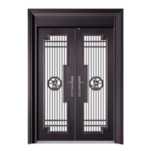 Puertas de <span class=keywords><strong>Entrada</strong></span> y Patio de Diseño Tradicional en Aleación de Zinc Premium con Aislamiento Térmico para Villas y Casas de Campo - Product Image 4