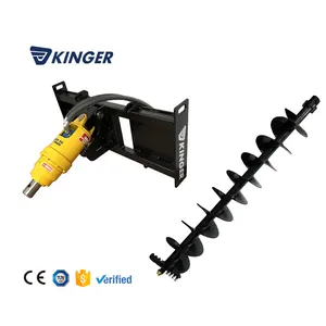 Vít Cọc Cài Đặt Máy Thủy Lực Trái Đất Auger Khoan Đính Kèm Backhoe Máy Xúc