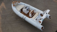 Bateau pneumatique rigide d'aventure en haute mer RIB-600B, tube multicouche, coque en fibre de verre